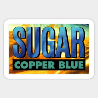 Sugar Copper Blue Fan Art Sticker